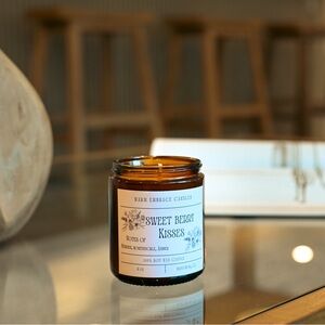 Sweet Berry Candle, Strongly Scented Soy Wax Candle, Handmade Unique Candle